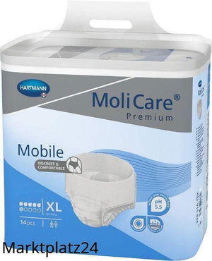 MoliCare Premium Mobile, 6 Tropfen, Gr. XL, 14 St/Btl. - Marktplatz24