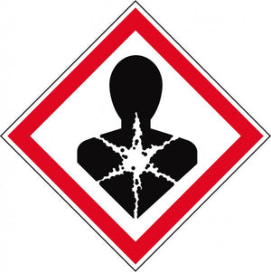 Gefahrenpiktogramm GHS08 - Gesundheitsgefahr Gefahrenstoff-Etiketten mit dem Gefahrenpiktogramm GHS08 "Gesundheitsgefahr“ dienen zur Kennzeichnung von gesundheitsgefährdenden und gesundheitsschädlichen Gefahrenstoffen nach Verordnung (EG) Nr. 1272/2008 (CLP).