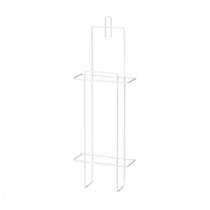 Halter f�r Hygienebeutel aus Drahtgeflecht, kunststoffbeschichtet weiá, 13x38x5,5cm, 1 St, - Marktplatz24