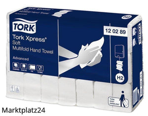 Handtuchpapier Tork Xpress, 21,2x25,5cm, 2lg, weiß, Tissue, 21x180 St. - Marktplatz24