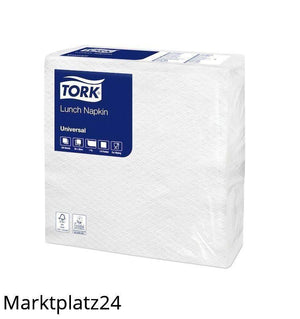 Tork Universal Servietten 30, Hochweiß, 30x30cm, 1lg, 48x100 St/Krt. - Marktplatz24