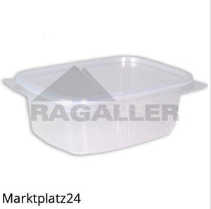 Verpackungsbecher mit Deckel, PP, 250ml, 108x81x51mm, transparent, 5x50 St/Krt. - Marktplatz24