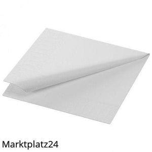 Zelltuch-Serviette 24x24cm,3lg,1/4Falz weiß, 8x250 St/Krt. - Marktplatz24