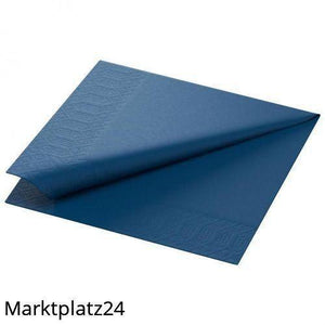 Zelltuch-Serviette, 33x33cm,1lg,1/4Falz, dunkelblau, 6x500 St/Krt. - Marktplatz24