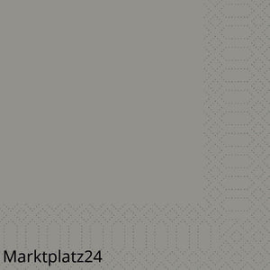 Zelltuch-Serviette, 33x33cm,3lg,1/4Falz, granite grey, 4x250 St/Krt. - Marktplatz24
