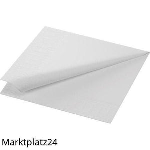 Zelltuch-Serviette, 33x33cm,3lg,1/4Falz, weiß, 4x250 St/Krt. - Marktplatz24