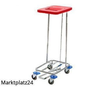 Meditrans Wäschesammler, einfach, inkl. Pedal, Deckel rot, 1 St. - Marktplatz24