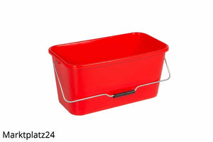 Putzeimer, 12L, rechteckig, rot, 1 Eimer - Marktplatz24
