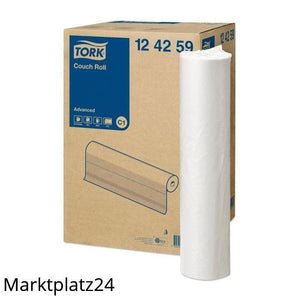 Tork Advanced Liegenabdeckung, Ärztekrepp, 2lg - 50 m/Ro., Blattmaß: 59x38cm, hochweiß, 9 Ro. = 1184 Abschnitte - Marktplatz24