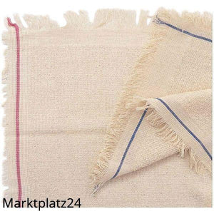 Spültuch FROTTEE, 40x40cm, natur, mit roten Streifen, 1 St. - Marktplatz24