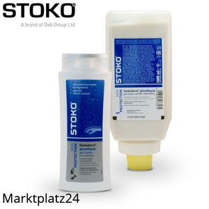 Stokoderm glove&grip, unparfümiert, Hautschutz, 1 L Softflasche, Spender V - Marktplatz24