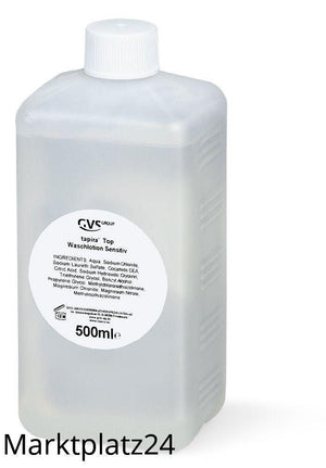 TAPIRA Top Waschlotion sensitiv, parfümfrei, transparent, 500ml Euroflasche - Marktplatz24