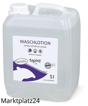 TAPIRA Top Waschlotion sensitiv, parfümfrei, transparent, 5L Kanister - Marktplatz24