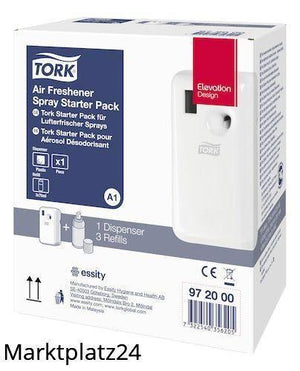 Tork Elevation Starter Pack Lufterfrischer & Duftpatronen - Weiá, mit 3 Duftpatronen, digitale Anzeige - Marktplatz24