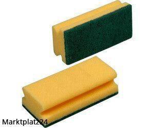 Scheuerschwamm, 7x15cm, bedruckt mit "1641", gelb/grün, 1 St. - Marktplatz24