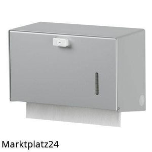 ingo-man Papierhandtuchspender, ca.250Blatt, Aluminium, mattsilber eloxiert - Marktplatz24