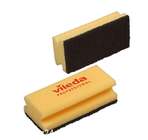 Vileda Topfreiniger "Heavy Duty", 7x15cm, gelb/schwarz, 1 St. - Marktplatz24