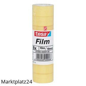 Transparentes Klebeband TESA Standard 19 mm breit und 10 m lang im handlichen Spender