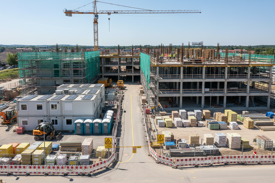Baustelleneinrichtung – So gelingt ein reibungsloser Bauablauf