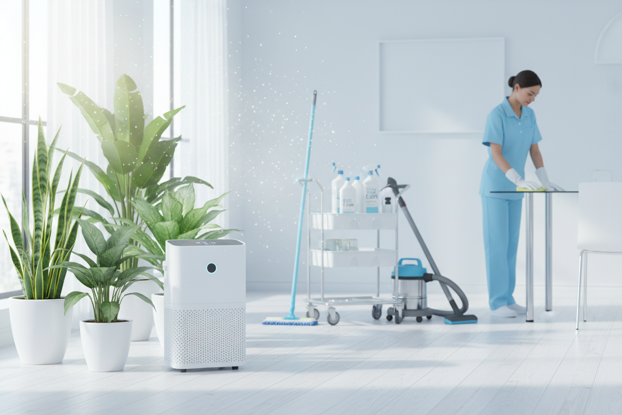 Gesunde Raumluft durch professionelle Reinigungslösungen