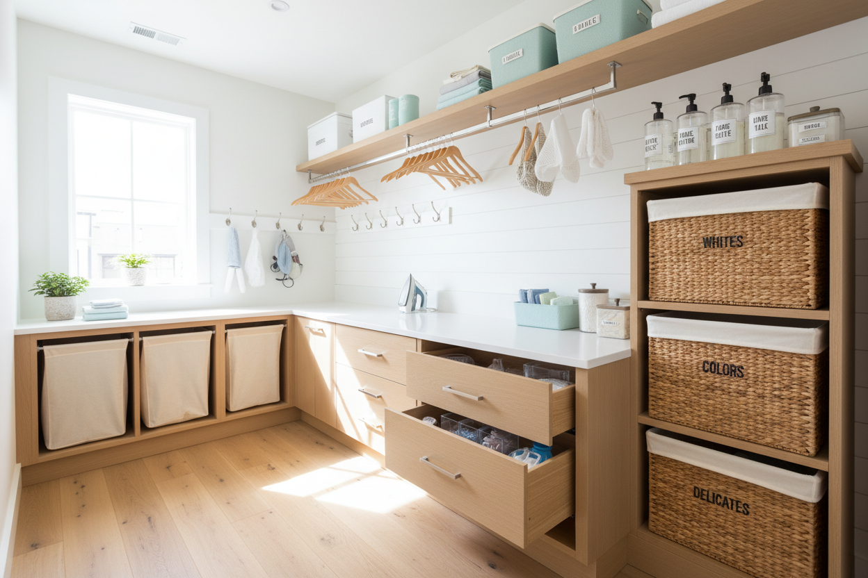 So bringst du Ordnung in den Waschraum: Die besten Hilfsmittel und Zubehör