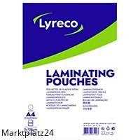 Lyreco Laminierfolie A4 2x125 Mic glänzende Laminierfolien 100 Stück für Dokumentenschutz