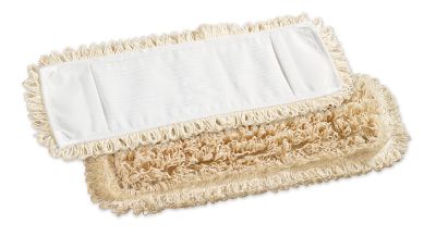 Reinigungsgeräte -Desinfektionsmop, Bezug 50cm, Baumwolle, Schlingen, weißes Band, Deckblatt und Taschen aus Polyester, 1 St.