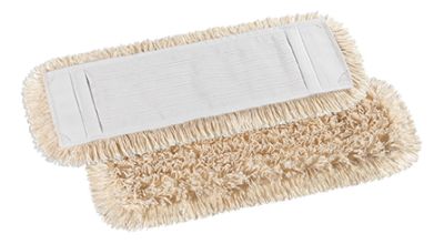Reinigungsgeräte -Desinfektionsmop, Bezug 50cm, Baumwolle, innen Schlingen, außen Fransen, weißes Band, Deckblatt und Taschen aus Polyester, 1 St.