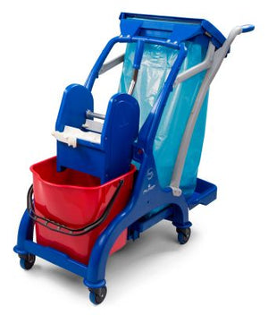 Robuster 30" Kunststoffwagen mit 25L Volumen, ideal für Transport im Haushalt oder Garten.