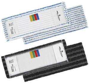 Microfaser-Bezug Skill-Fur in weiß-blau gestreift mit praktischen Taschen, 50cm groß.