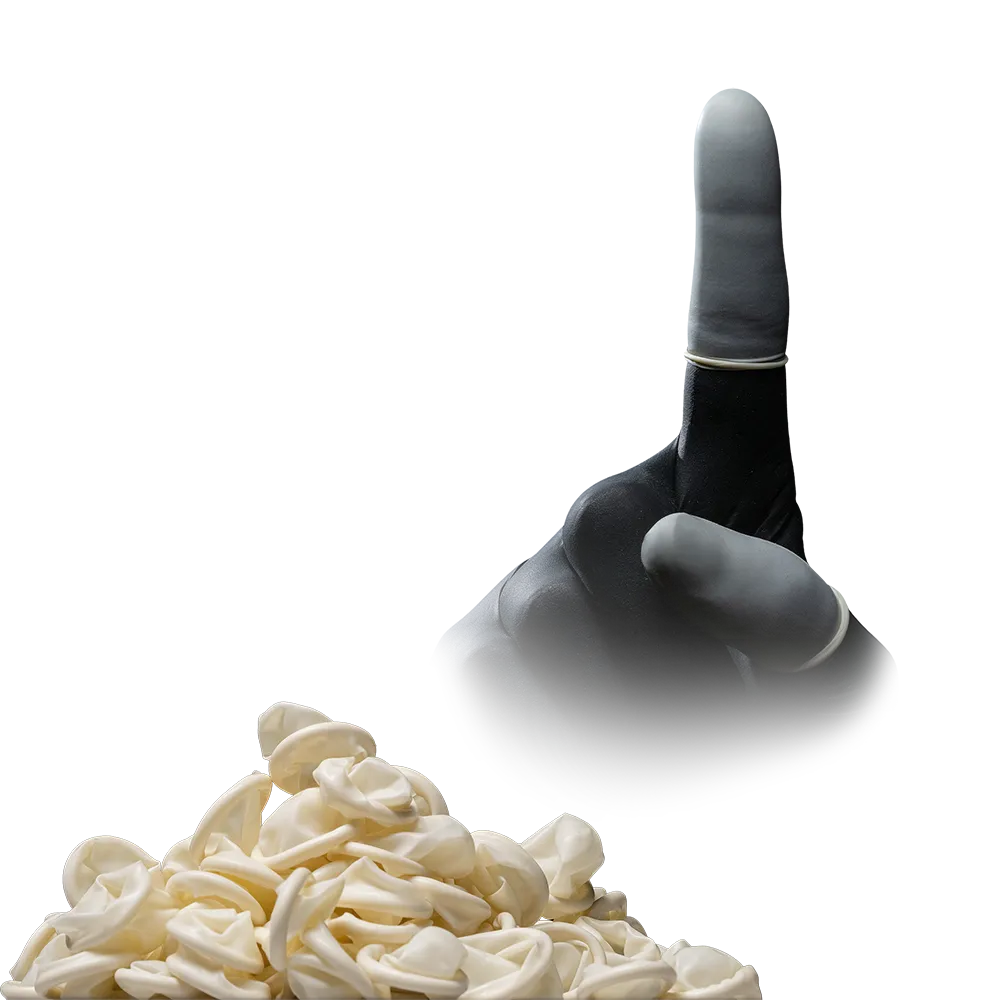 Medizinische Produkte -MED COMFORT Latex Fingerlinge, unsteril, gerollt, Gr.3, 100 St/Btl.
