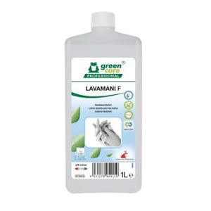 Lavamani F Flüssigseife in 1000ml Vierkantflasche.