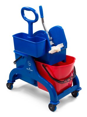 Wagen Fred, 50L aus Kunststoff mit ergonomischem Griff für einfachen Transport schwerer Gegenstände.