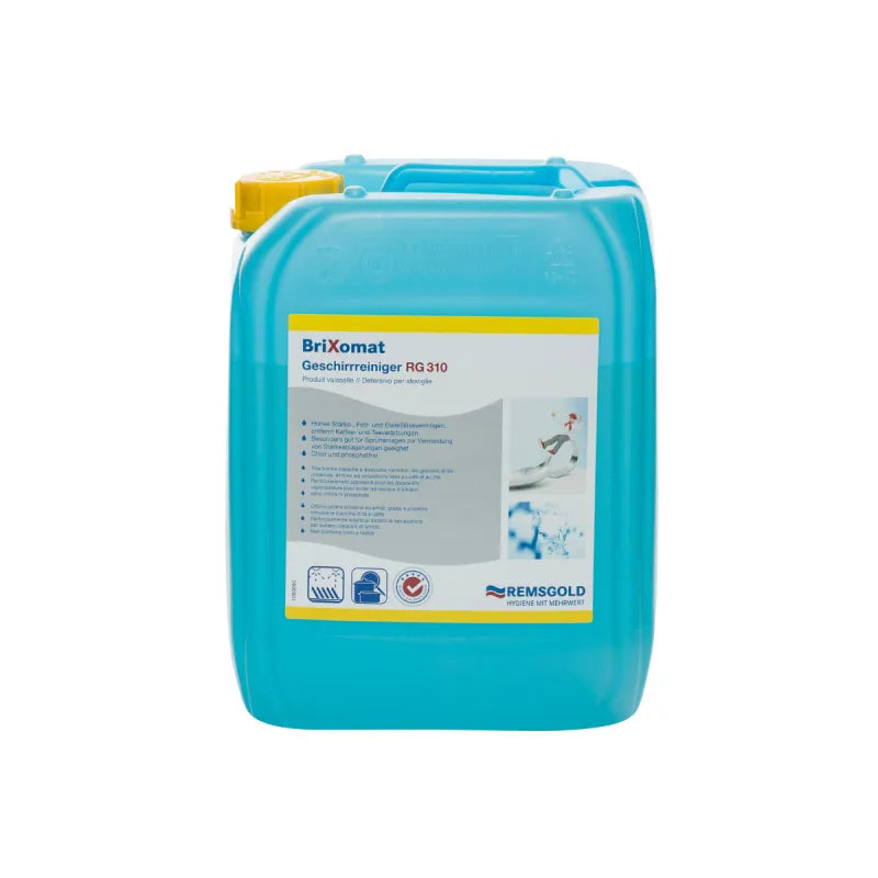Brixomat Geschirrreiniger RG 310 in einem blauen 25kg Kanister.