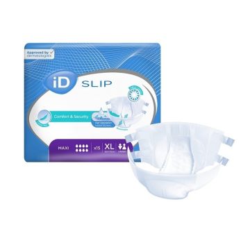 iD Slip Maxi Inkontinenz-Einlage XL, 15 Stück, lila.