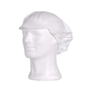 Medizinische Produkte -PP-Baretthauben mit Schirm, 50cm, weiß, Spinnvlies, 100 St/Pk.