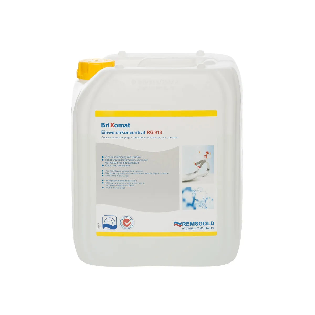 Brixomat Einweichkonzentrat RG 913 in einem 25 kg Kanister.
