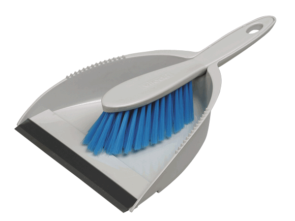 Reinigungshilfsmittel -Handkehrgarnitur, 30cm, blau, 1 St.
