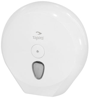 TAPIRA Jumborollenspender Maxi weiß mit Logo und Sichtfenster