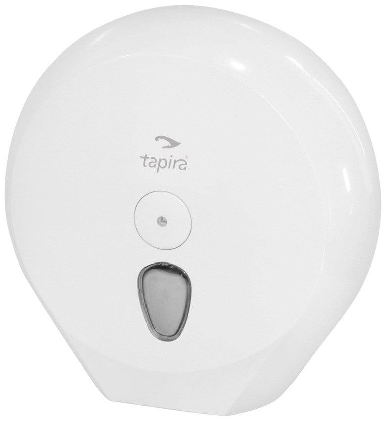 TAPIRA Jumborollenspender Maxi weiß mit Logo und Sichtfenster
