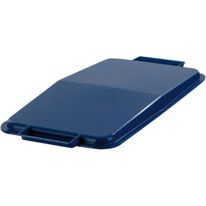 Blauer Kunststoffdeckel für 60L Container mit Griffen