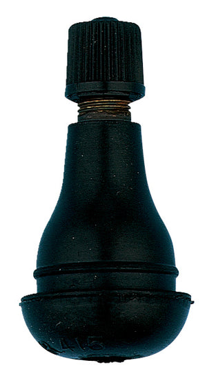 Schwarzes Reifenventil für Kfz mit Standardanschluss und robustem Material.