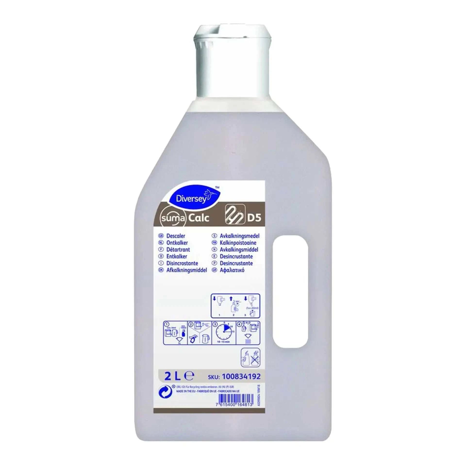 Suma Calc D5 Entkalkerlösung in einer 2L Flasche.