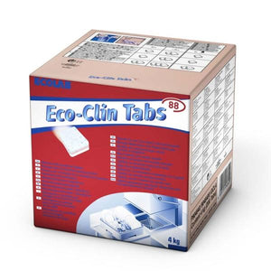 Packung mit 200 umweltfreundlichen Eco-Clin Tabs 88 zur schnellen Oberflächendesinfektion