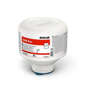Ecolab Solid Des Kapseln, a 4.5 kg container of solid dishwashing detergent.