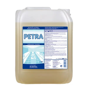 10 Liter Kanister mit Petra Konzentrat für effektive Reinigung von großen Flächen.