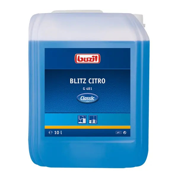 Blitz-Citro Classic Edition 10 Liter Behälter mit spritziger Zitronenlimonade.