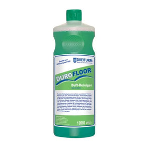 Duro Floor, 1L Rundflasche, zeigt eine runde Flasche mit klarer Flüssigkeit für Bodenbeschichtung.