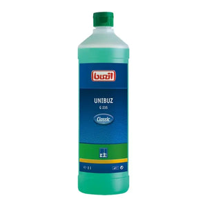 Unibuz Classic Edition 1L biologisch abbaubarer Allzweckreiniger in grüner Flasche.
