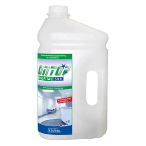 3-liter bottle of Ontop Hospital Silk disinfectant solution for medical use.